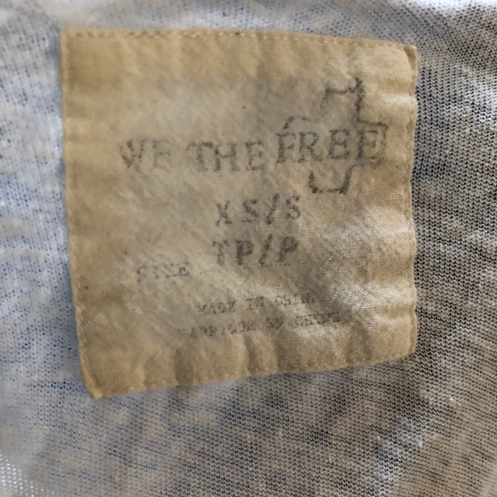 Free People Hi-Low White T-Shirt - Picture 6 of 6